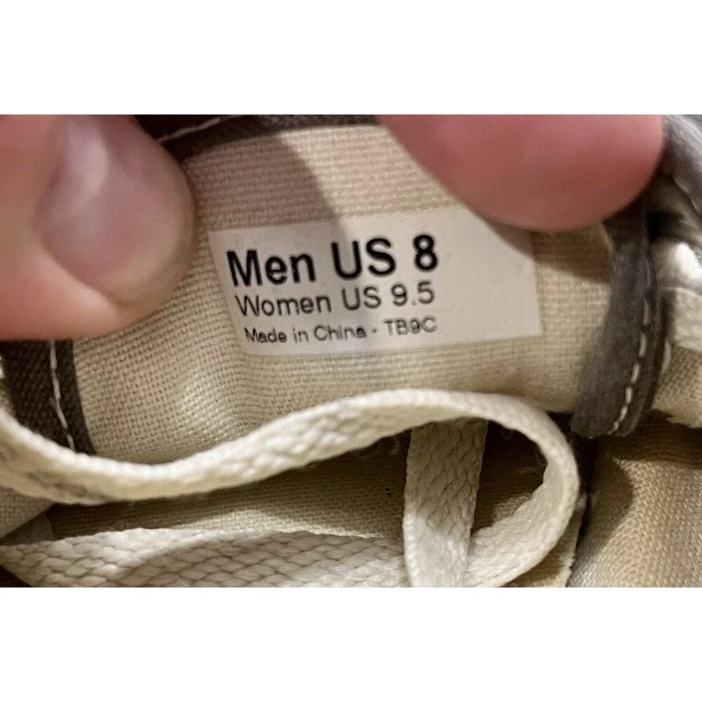 Vans grey low tops Mens 8 womens 9.5